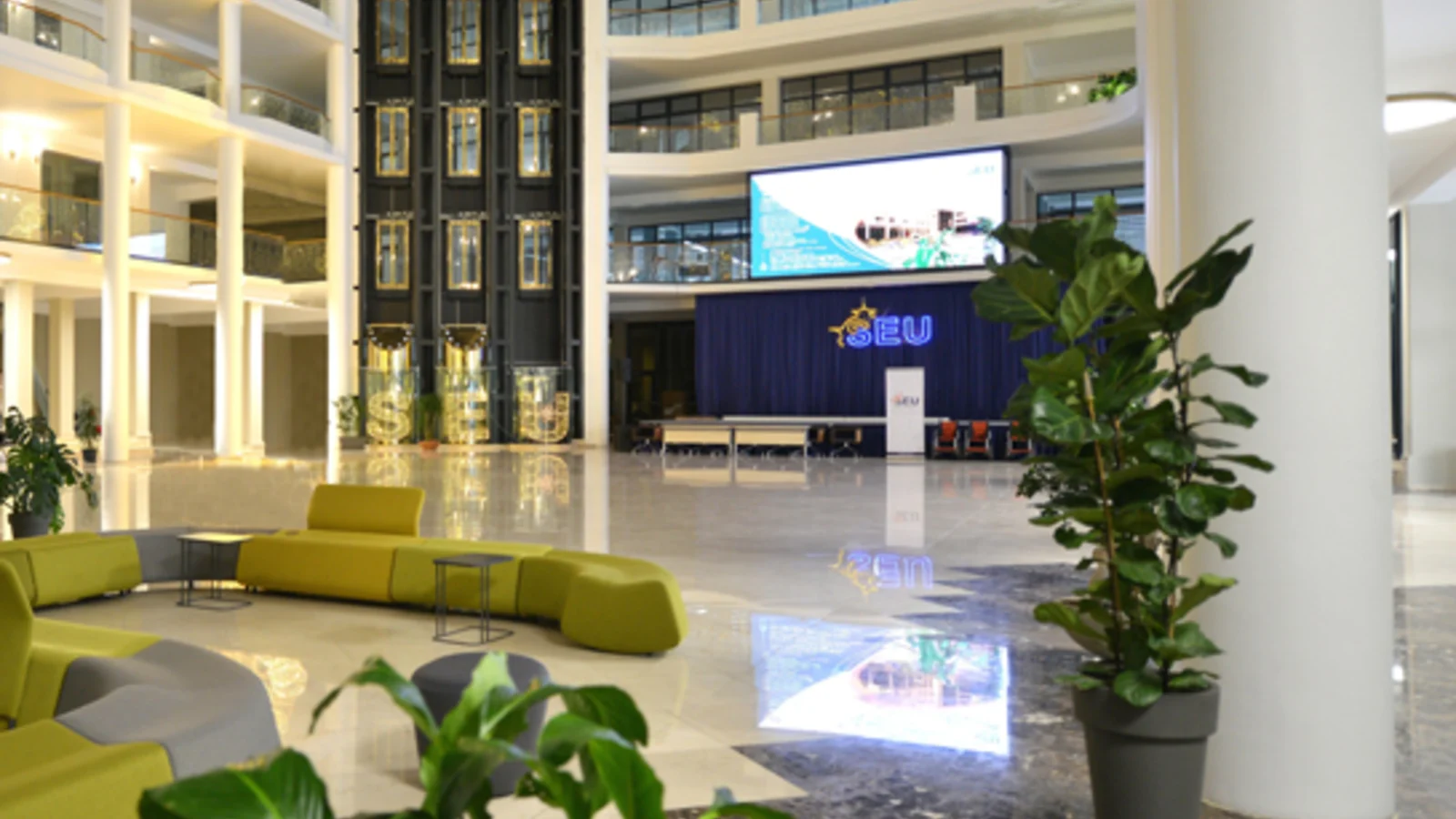Interior of the Georgian National University SEU campus in Tbilisi