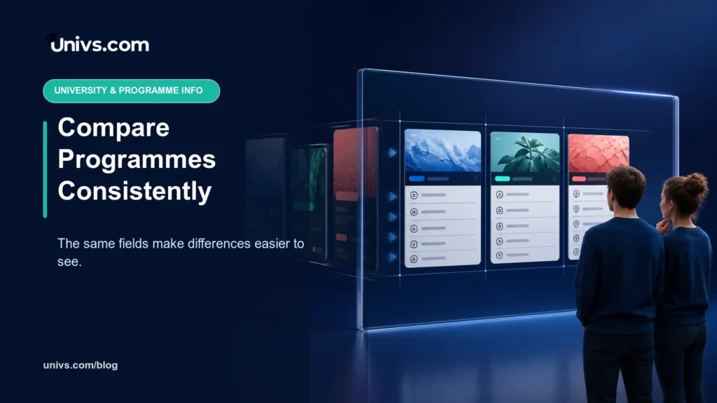 Compare Programmes Consistently — Univs.com editorial guide