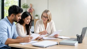 Realistic fictional editorial photograph for the Univs guide MBBS in Georgia Eligibility Requirements for International Students