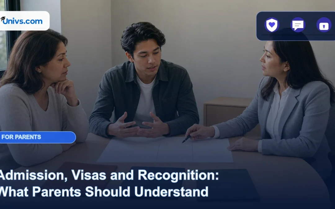 Admissions, Visas and Recognition: A Parent Guide
