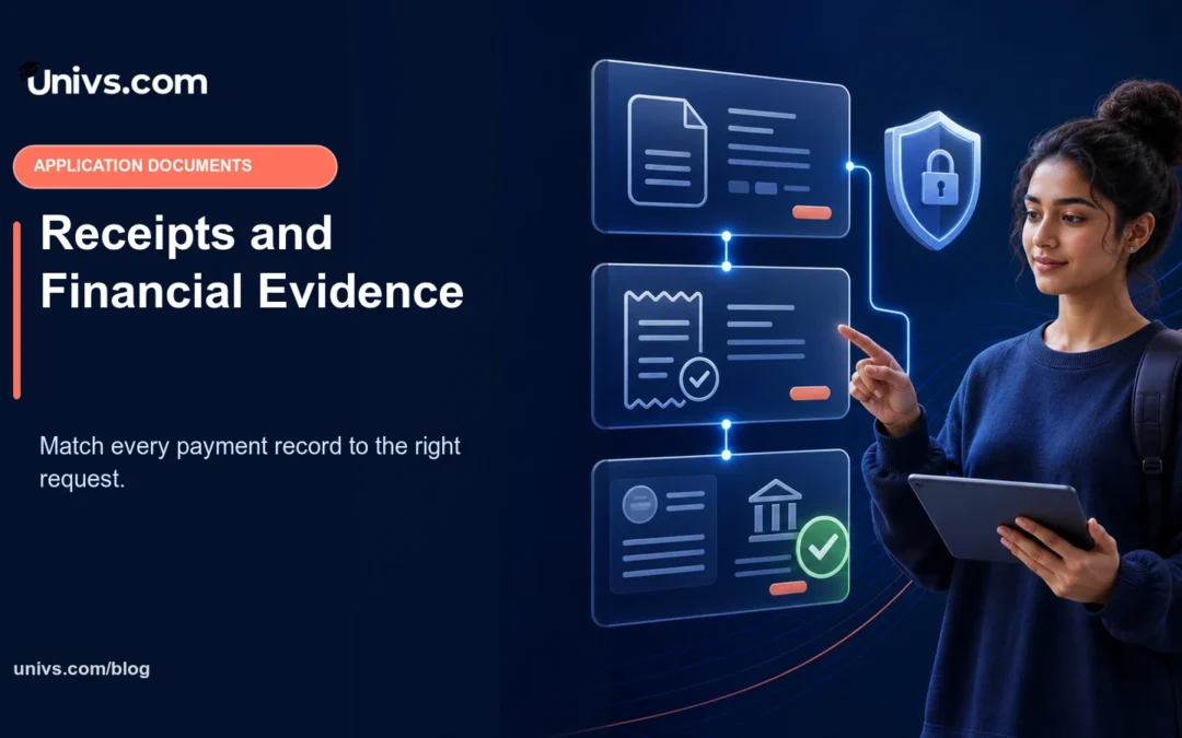 Payment Receipts and Financial Evidence for Applications