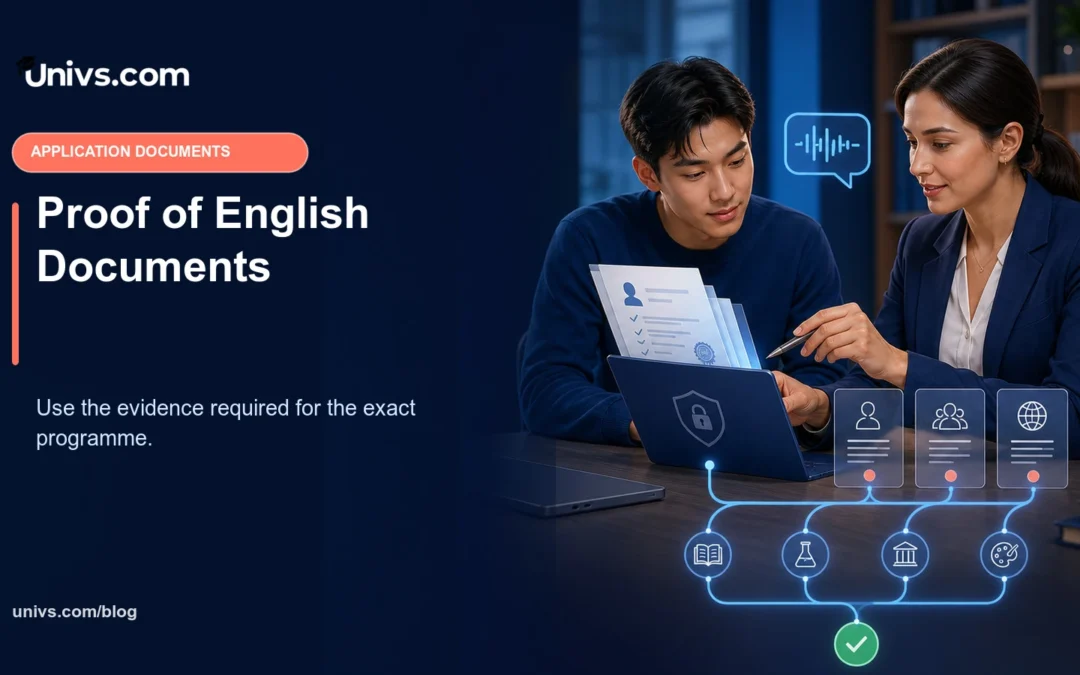 Proof of English Documents for University Admission