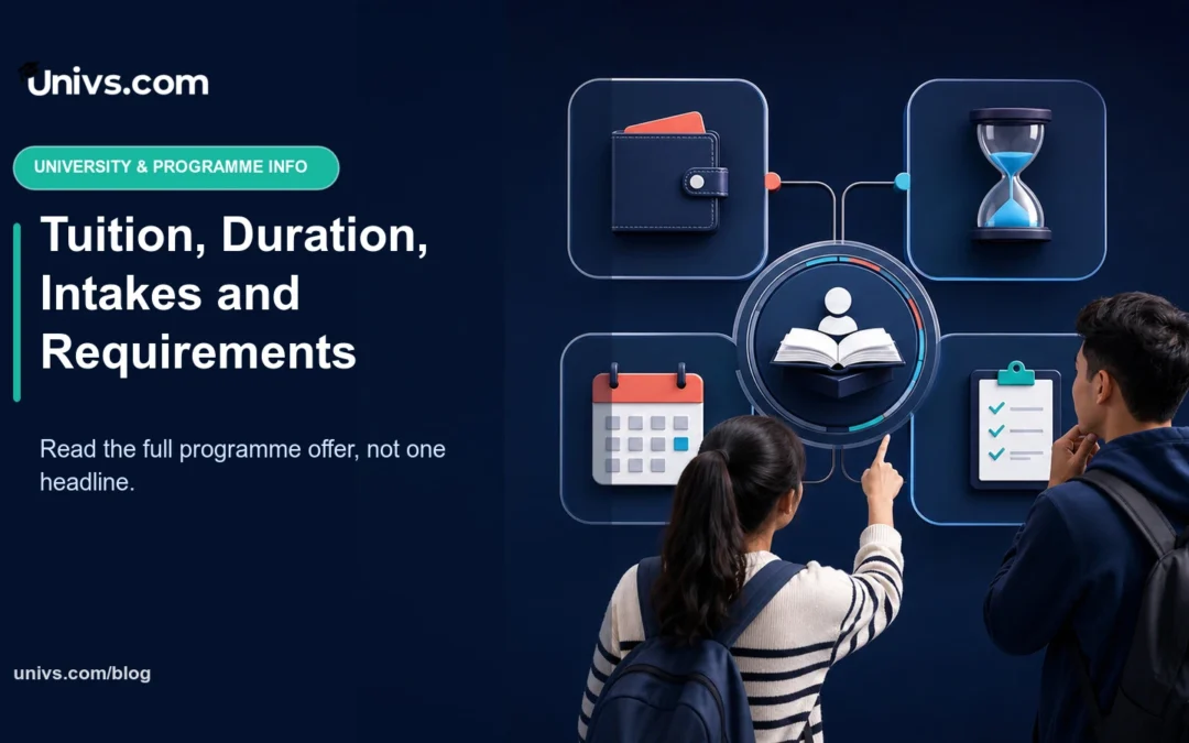 How to Read Tuition, Duration, Intakes and Requirements