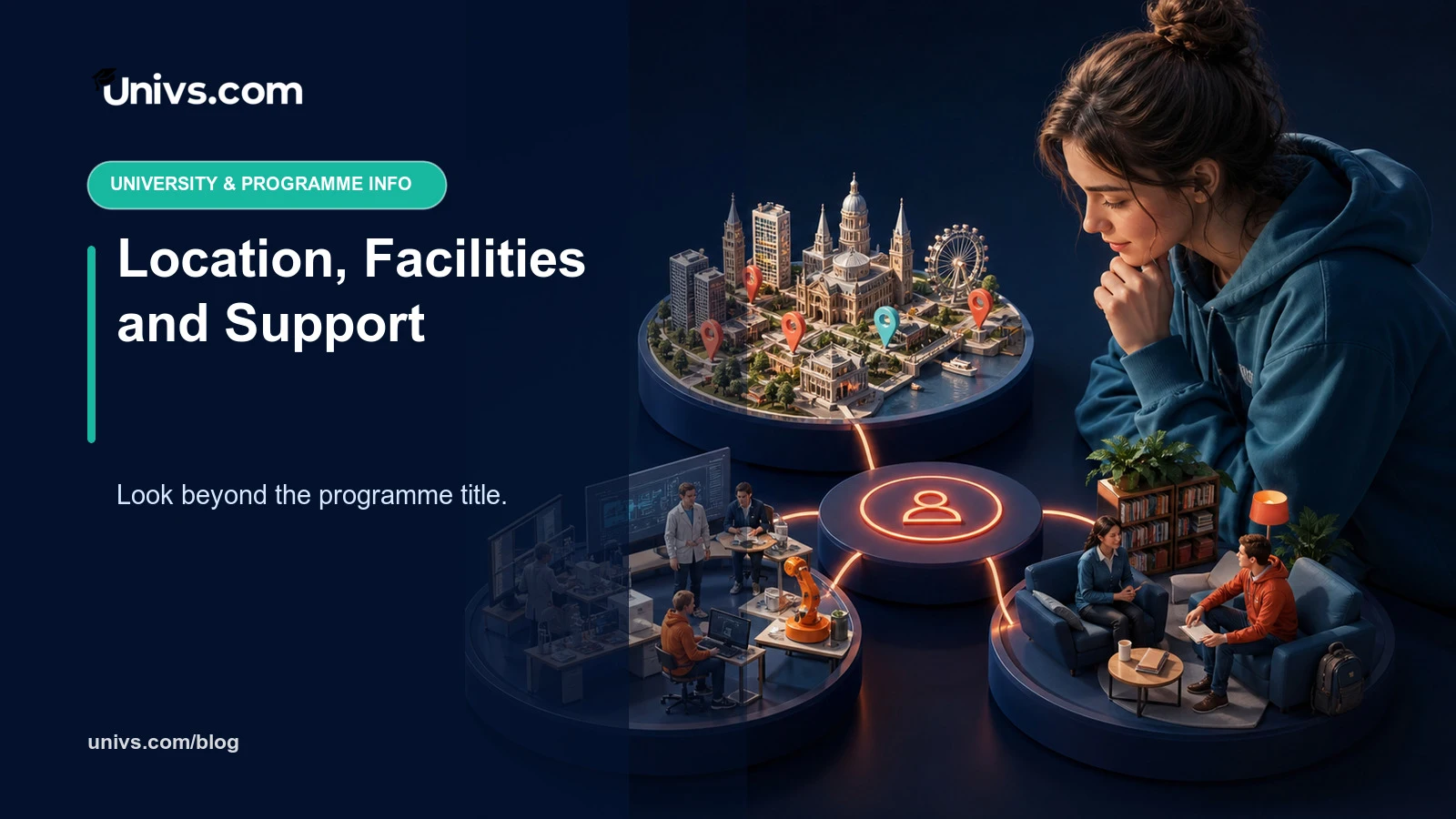 Location, Facilities and Support — Univs.com editorial guide