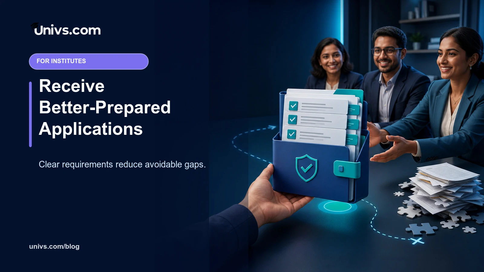 Receive Better-Prepared Applications — Univs.com editorial guide