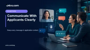 Communicate With Applicants Clearly — Univs.com editorial guide