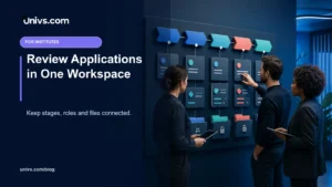Review Applications in One Workspace — Univs.com editorial guide