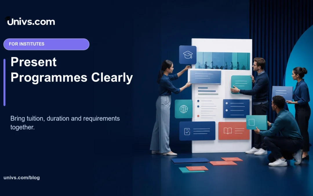 How Univs Helps Institutes Present Programmes Clearly