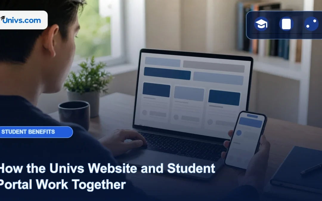 How the Univs Website and Student Portal Work Together