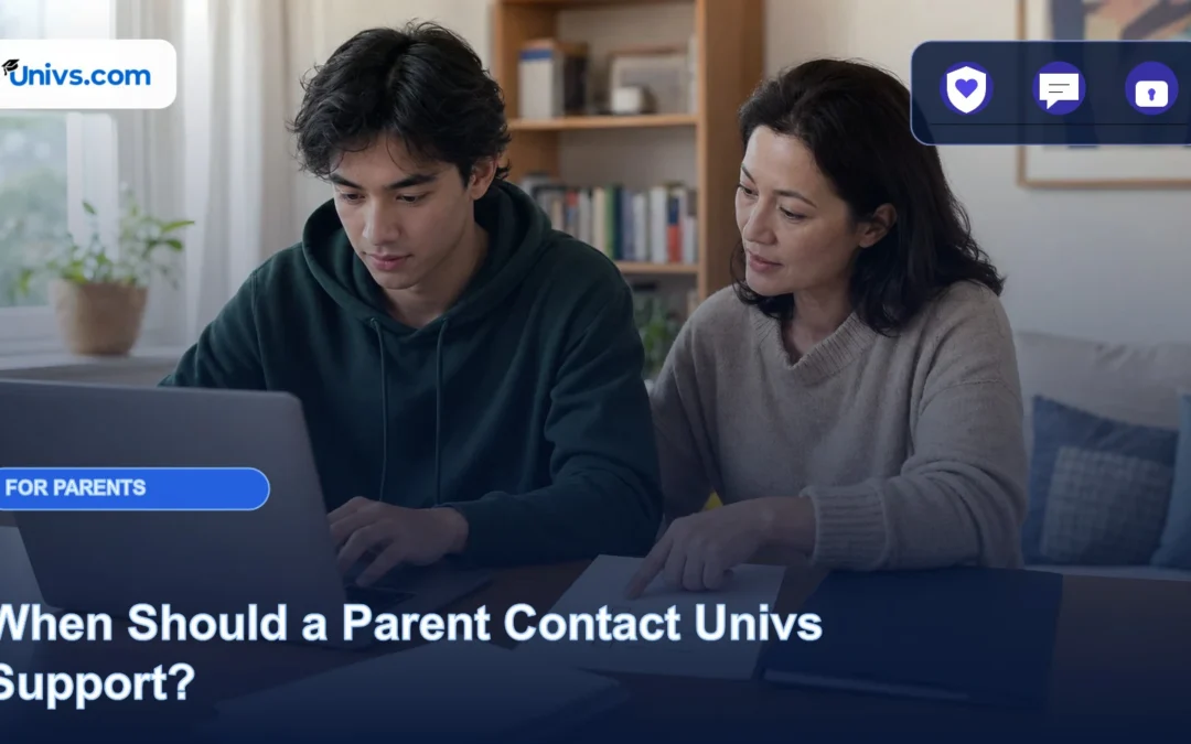 When Should a Parent Contact Univs Support?