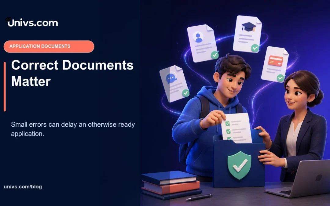 Why Correct University Application Documents Matter